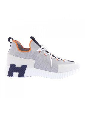 adidas gazelle silver green womens Hermes Bouncing Sneakers in Technical Mesh and Sporty Goatskin – SANDS main image 1